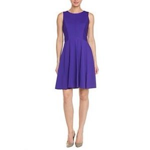 Ivanka Trump Purple Ponte Fit And Flare Sleeveless Women’s Dress 16
